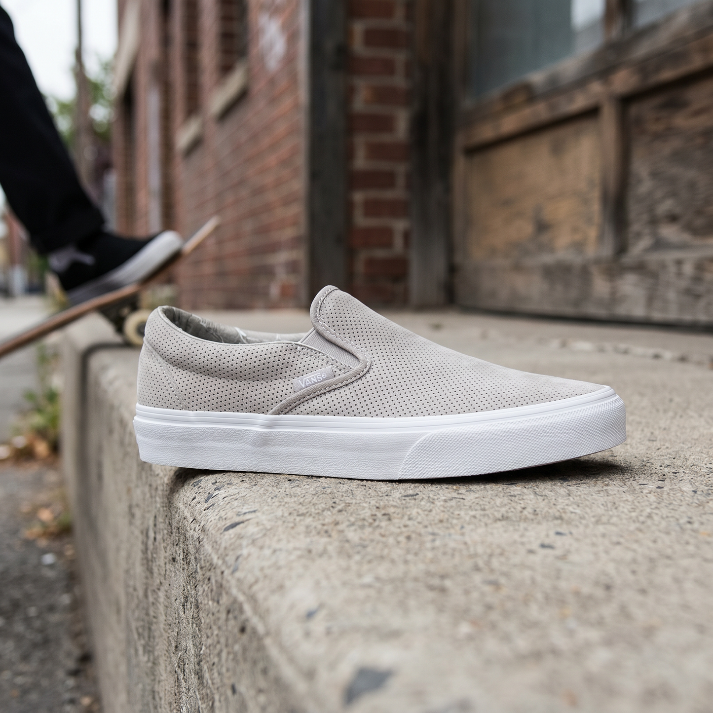 Generated lifestyle image for VANS | CLASSIC SLIP-ON (PERFORATED SUEDE)