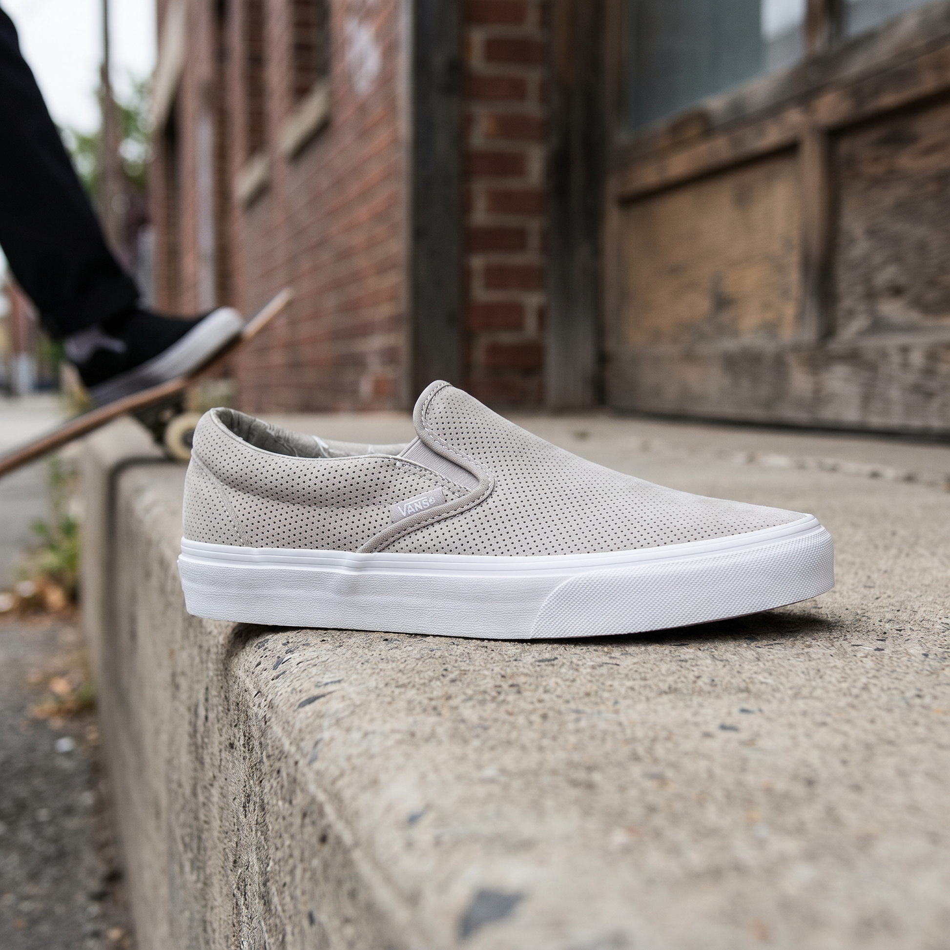 Generated lifestyle image for VANS | CLASSIC SLIP-ON (PERFORATED SUEDE)