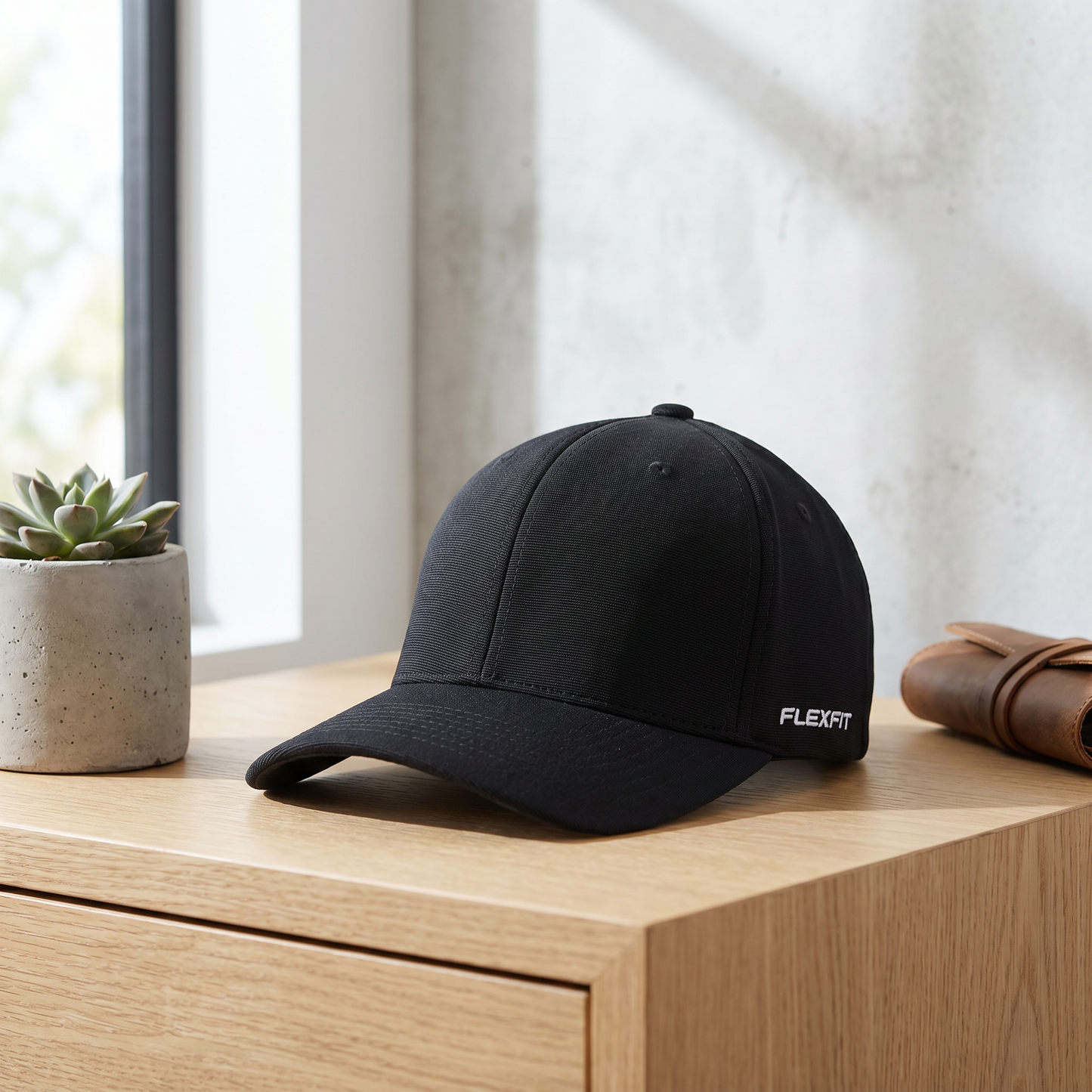 Generated lifestyle image for FLEX FIT | MINI OTTOMAN BLACK